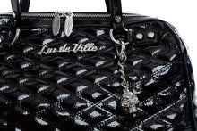 Lux De Ville Temptress Tote Medium - Black Crinkle Patent Bag