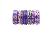 Splendette Midi Violet Carved Bangle