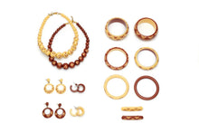 Splendette Wide Carved Bangle - Café