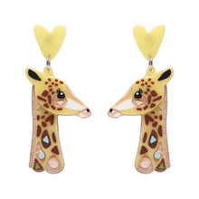 Erstwilder The Genteel Giraffe Earrings acrylic resin pinup jewellery Suzie's Bombshell Bouttique