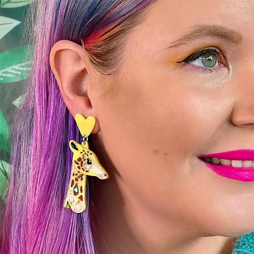 Erstwilder The Genteel Giraffe Earrings Suzie s Bombshell Boutique