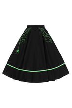 Hell Bunny Miss Muffet 50's Skirt - Black & Green