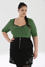Hell Bunny Warlock Top - Blk/Grn
