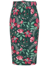 Collectif Juanita Escapist Floral Pencil Skirt
