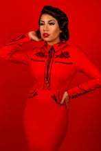 Katakomb June Pencil Dress - Red
